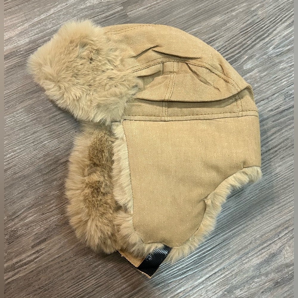 Tan Faux Winter Hat